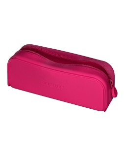 Estuche portatodo antartik prisma silicona soft rectangular 185x50x75 mm rosa fucsia