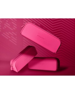 Estuche portatodo antartik prisma silicona soft rectangular 185x50x75 mm rosa fucsia