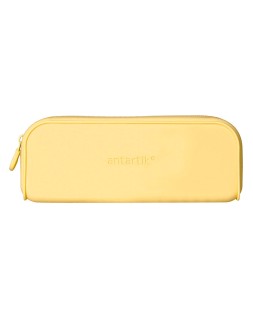 Estuche portatodo antartik prisma silicona soft rectangular 185x50x75 mm color amarillo