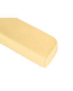 Estuche portatodo antartik prisma silicona soft rectangular 185x50x75 mm color amarillo