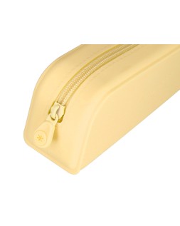 Estuche portatodo antartik prisma silicona soft rectangular 185x50x75 mm color amarillo