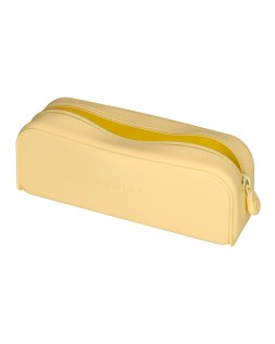 Estuche portatodo antartik prisma silicona soft rectangular 185x50x75 mm color amarillo