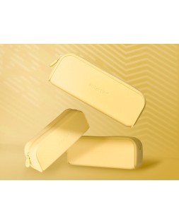 Estuche portatodo antartik prisma silicona soft rectangular 185x50x75 mm color amarillo