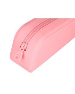 Estuche portatodo antartik prisma silicona soft rectangular 185x50x75 mm rosa chicle