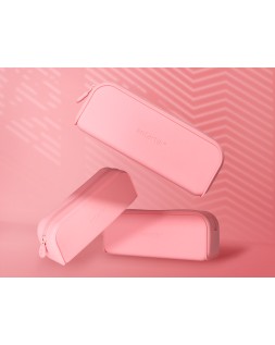 Estuche portatodo antartik prisma silicona soft rectangular 185x50x75 mm rosa chicle