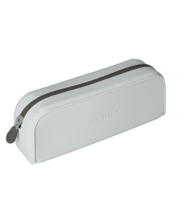 Estuche portatodo antartik prisma silicona soft rectangular 185x50x75 mm gris