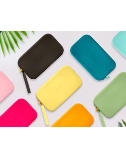 Estuche portatodo antartik tropical dive silicona soft rectangular 190x120x25 mm color rosa chicle