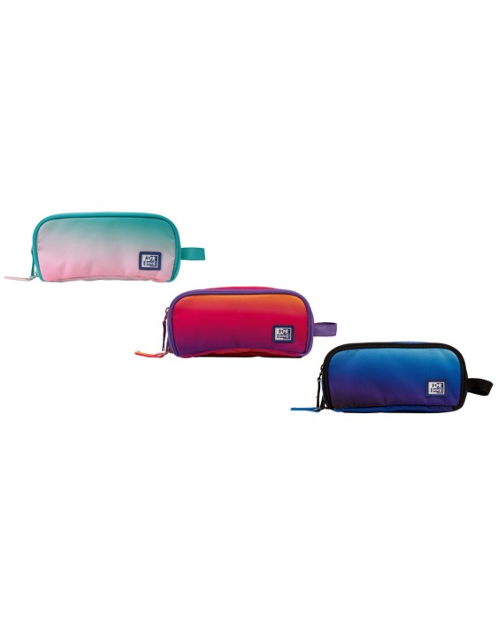 Estuche portatodo oxford kangoo gradient surtidos tres cremalleras 80x100x220 mm