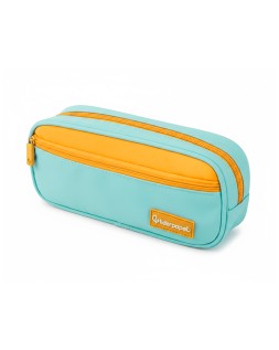 Estuche portatodo liderpapel duo 2 cremalleras con bolsillo frontal 220x90x50 mm