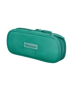 Estuche portatodo liderpapel color pop 2 cremalleras compartimento extensible 230x60 mm