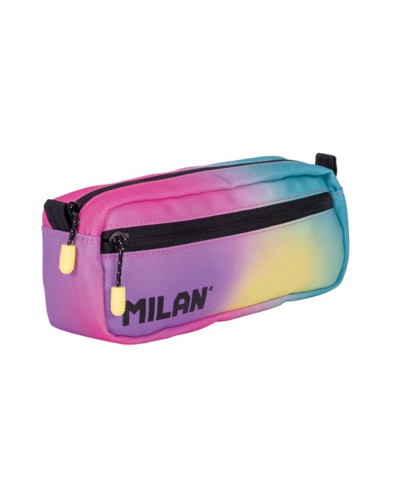Estuche portatodo milan cuadrado 2 cremalleras sunset 210x85x61 mm