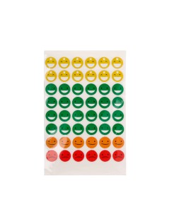 Gomets escolar liderpapel caras bolsa de 12 hojas 48 caras por hoja colores surtidos