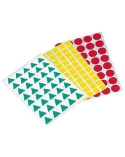 Gomets figuras geometricas 993 bolsa con 12 hojas surtidas