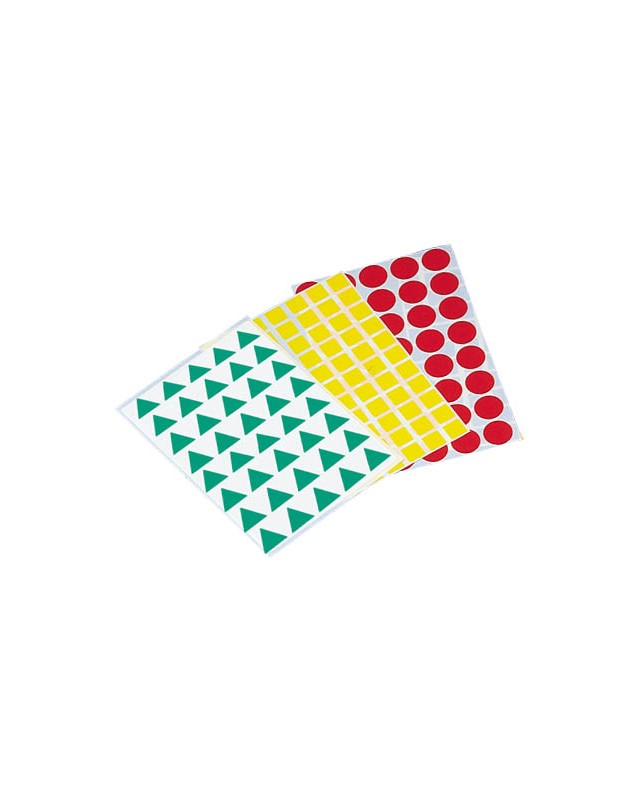 Gomets figuras geometricas 993 bolsa con 12 hojas surtidas