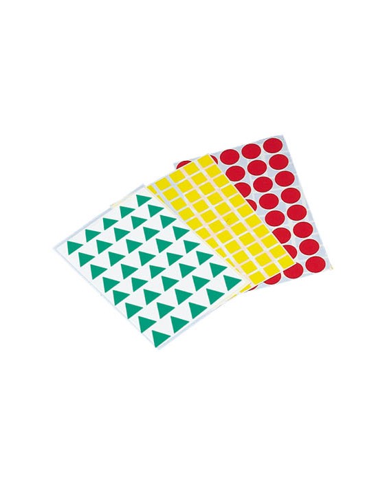 Gomets figuras geometricas 993 bolsa con 12 hojas surtidas