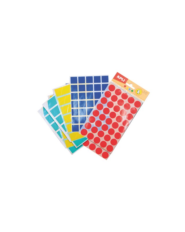 Gomets figuras geometricas 994 bolsa con 12 hojas