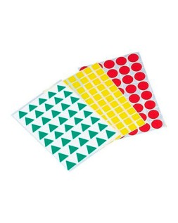 Gomets figuras geometricas 994 bolsa con 12 hojas