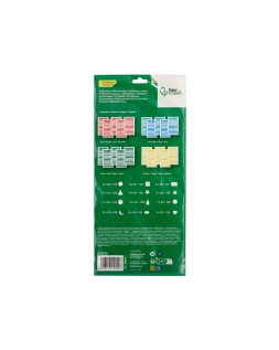 Gomets liderpapel figuras surtidas bolsa de 20 hojas circulos triangulos estrellas cuadrados colores surtidos