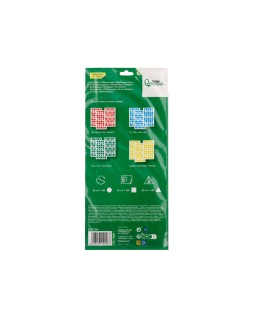 Gomets liderpapel figuras surtidas bolsa de 12 hojas figuras geometricas medianas colores surtidos