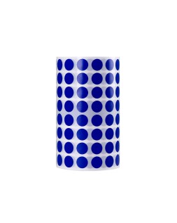 Gomets liderpapel autoadhesivo circulos 10,5 mm azul rollo de 6000 unidades en caja de carton