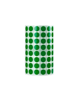 Gomets liderpapel autoadhesivo circulos 10,5 mm verde rollo de 6000 unidades en caja de carton