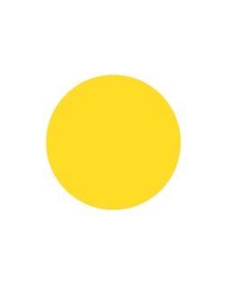 Gomets liderpapel autoadhesivo circulos 15 mm amarillo rollo de 2500 unidades en caja de carton