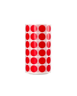 Gomets liderpapel autoadhesivo circulos 15 mm rojo rollo de 2500 unidades en caja de carton