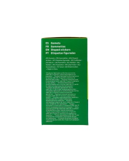 Gomets liderpapel autoadhesivo circulos 20 mm rojo rollo de 2000 unidades en caja de carton
