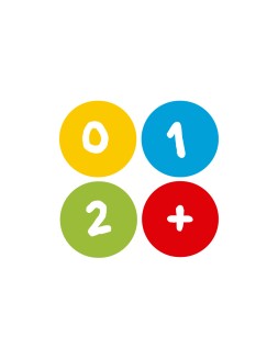 Gomets liderpapel autoadhesivo redondo numeros 20 mm colores surtidos rollo de 1000 unidades en caja de carton