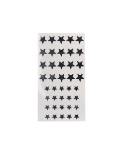 Gomets liderpapel autoadhesivo estrellas plateadas surtidas bolsa de 5 hojas con 200 unidades