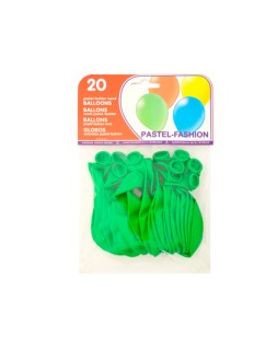 Globo 100% latex biodegradable verde pistacho bolsa de 20 unidades