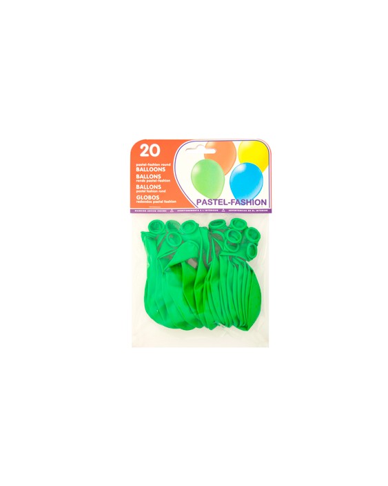 Globo 100% latex biodegradable verde pistacho bolsa de 20 unidades