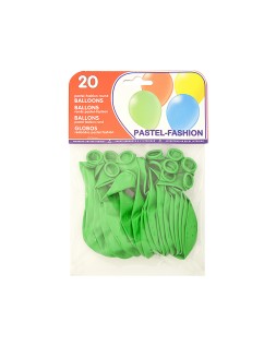 Globo 100% latex biodegradable verde pistacho bolsa de 20 unidades