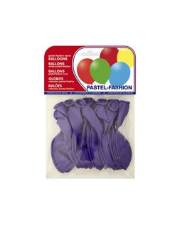 Globo 100% latex biodegradable pastel lila bolsa de 20 unidades