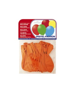 Globo 100% latex biodegradable pastel naranja bolsa de 20 unidades
