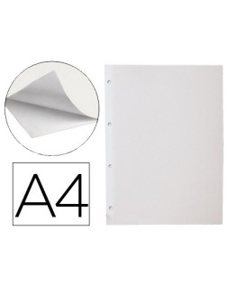 Hoja album de fotos liderpapel din a4 autoadhesiva blanca