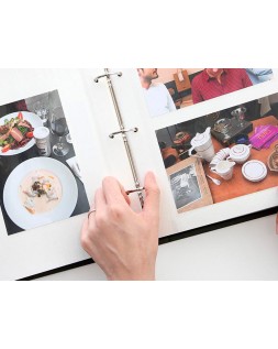 Hoja album de fotos liderpapel din a4 autoadhesiva blanca