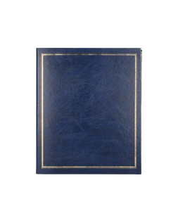 Album de fotos liderpapel anillas serie classic con 20 hojas autoadhesivas color azul