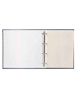 Album de fotos liderpapel anillas serie classic con 20 hojas autoadhesivas color azul