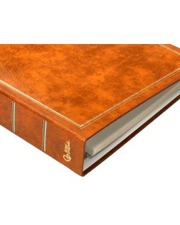 Album de fotos liderpapel anillas serie classic con 20 hojas autoadhesivas color marron