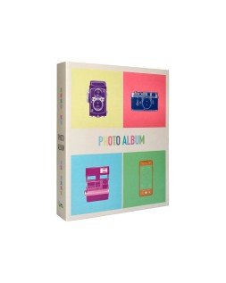 Album de fotos liderpapel anillas con 20 hojas autoadhesivas