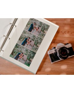 Album de fotos liderpapel anillas con 20 hojas autoadhesivas