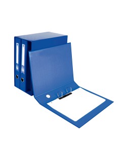 Modulo liderpapel 3 archivadores folio 2 anillas mixtas 40mm azul