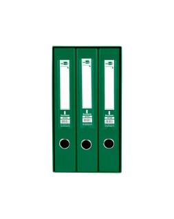 Modulo liderpapel 3 archivadores folio 2 anillas mixtas 40mm verde