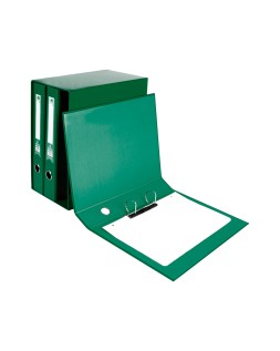 Modulo liderpapel 3 archivadores folio 2 anillas mixtas 40mm verde