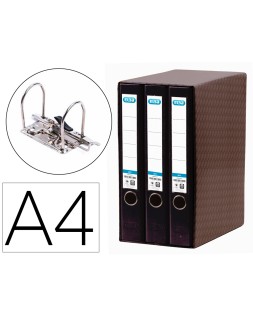 Modulo elba 3 archivadores de palanca din a4 2 anillas negro lomo de 50 mm