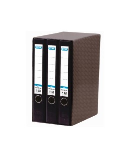 Modulo elba 3 archivadores de palanca din a4 2 anillas negro lomo de 50 mm