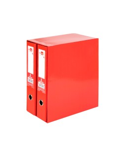 Modulo liderpapel 2 archivadores folio 2 anillas mecanismo de palanca 75mm rojo