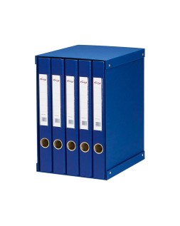 Modulo pardo 5 archivadores de palanca folio 2 anillas 25 mm azul 350x230x300 mm