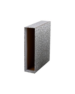 Caja archivador liderpapel classic red a4 gris